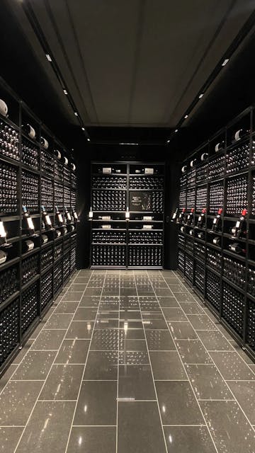 Cellar of Château Péby Faugères